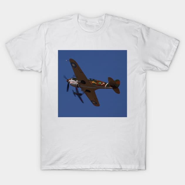 P-40 Flying Tiger Dogfight T-Shirt by acefox1